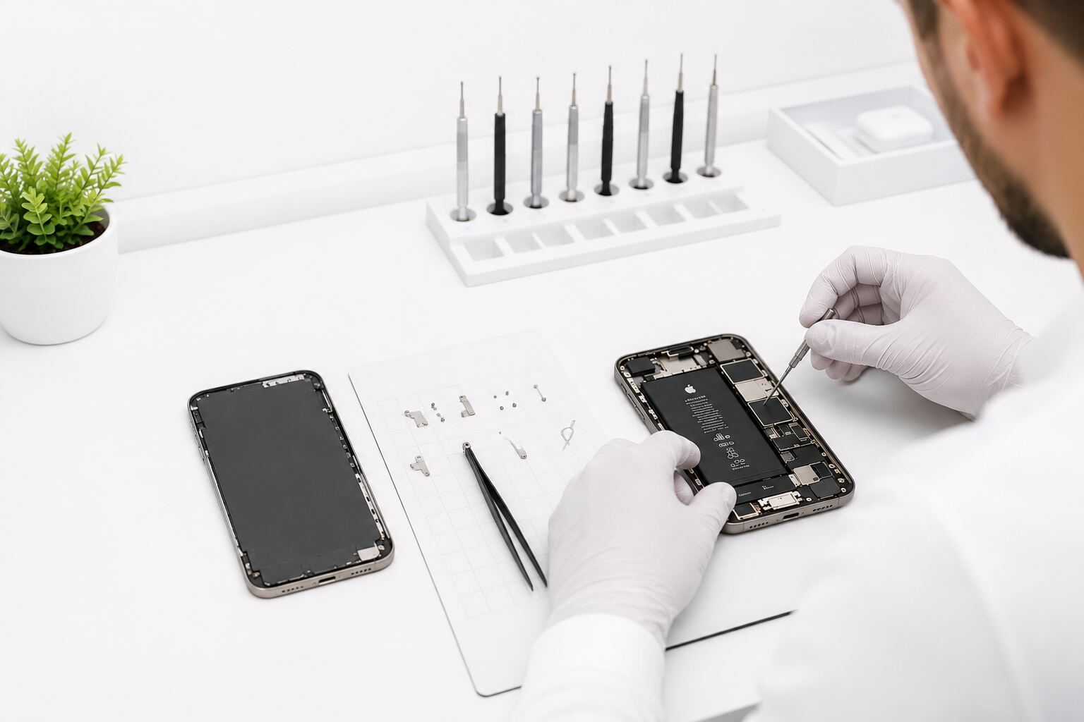 iPhone Reparatur in der iPhonedisplayshop Werkstatt
