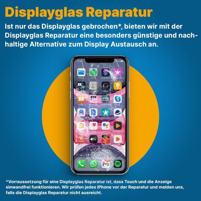 displayglas reparatur