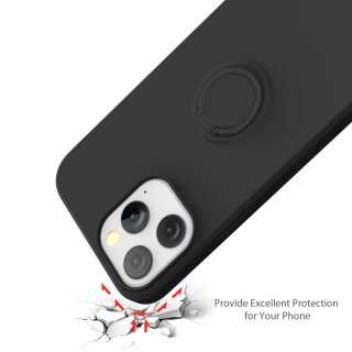 iPhone 13 Pro H&uuml;lle mit Ring Halter f&uuml;r Finger &amp; Schlaufe - Lila