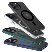 iPhone 13 Pro Bumper mit R&uuml;ckseiten-Schutz &amp; MegSafe Funktion - Blau