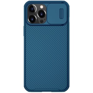 Nillkin iPhone 13 Pro Max H&uuml;lle mit Kamera-Schutz und Magsafe Funktion - Blau