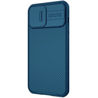 Nillkin iPhone 13 Pro Max H&uuml;lle mit Kamera-Schutz und Magsafe Funktion - Blau