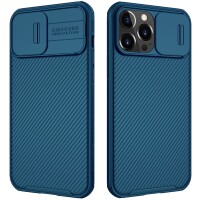 Nillkin iPhone 13 Pro Max H&uuml;lle mit Kamera-Schutz und Magsafe Funktion - Blau