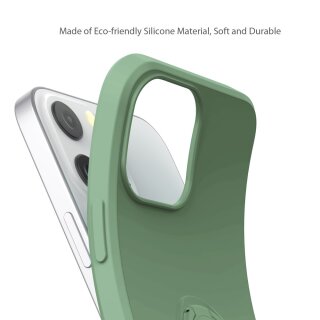 iPhone 13 Pro Max H&uuml;lle mit Ring Halter f&uuml;r Finger &amp; Schlaufe - Gr&uuml;n