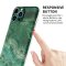iPhone 13 Pro Max Silikonh&uuml;lle - Marmor Design - Gr&uuml;n