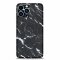 iPhone 13 Pro Max Silikonh&uuml;lle - Marmor Design - Schwarz