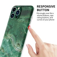 iPhone 13 Pro Max Silikonh&uuml;lle - Marmor Design - Wei&szlig;