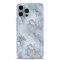 iPhone 13 Pro Max Silikonh&uuml;lle - Marmor Design - Grau
