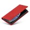 iPhone X / XS Klapph&uuml;lle mit Kartenfach &amp; Magnetverschluss - Rot