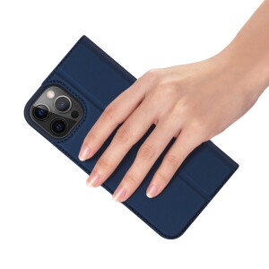 Dux Ducis iPhone 12 Pro Max Klapphülle - Dunkelblau