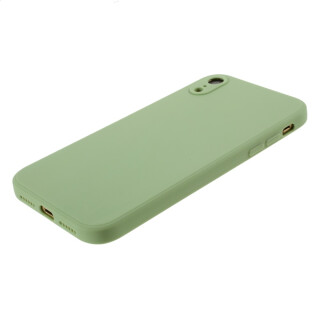 iPhone XR H&uuml;lle aus Silikon - Matt Hellgr&uuml;n