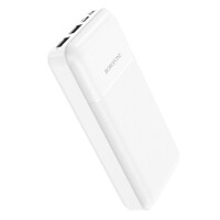 Borofone Power Bank 20.000mAh BJ16A Cube - 2xUSB 1xUSB-C - Wei&szlig;