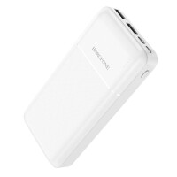 Borofone Power Bank 20.000mAh BJ16A Cube - 2xUSB 1xUSB-C - Wei&szlig;