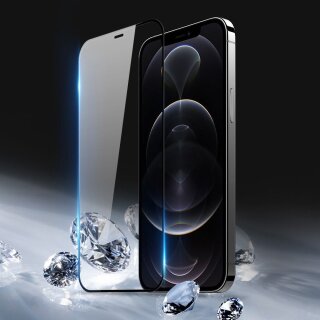 iPhone 12 Premium Panzerglas 4D 2er-Pack (vollfl&auml;chig)