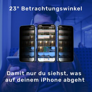 Blauglas&reg; iPhone XS Anti-Spy Panzerglas