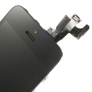 iPhone SE Display Schwarz vormontiert unten Rückseite