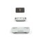 iPhone 5 5S Seitentasten Set Silber