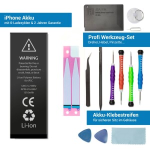 iPhone 5C Akku Reparaturset vom...