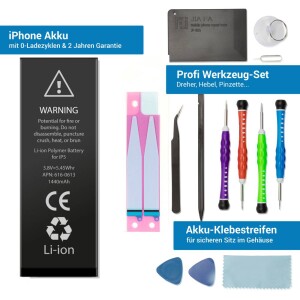 iPhone 5 Akku Reparaturset vom Originalausr&uuml;stungshersteller