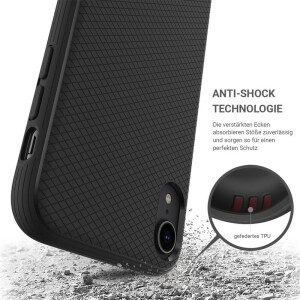 JT BackCase Pankow Soft f&uuml;r iPhone XR Schwarz