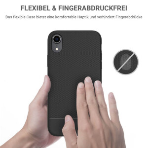 JT BackCase Pankow Soft f&uuml;r iPhone XR Schwarz