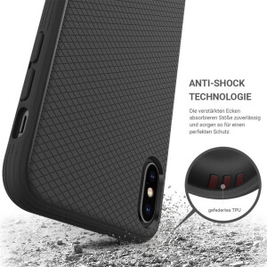 JT BackCase Pankow Soft f&uuml;r iPhone X / XS Schwarz