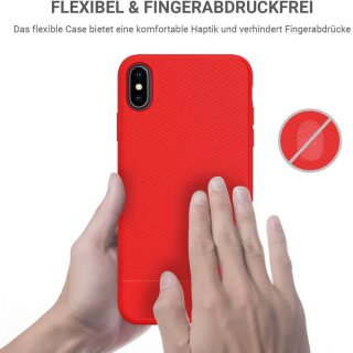JT BackCase Pankow Soft f&uuml;r iPhone XS Max Rot
