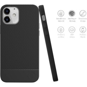 JT BackCase Pankow Soft f&uuml;r iPhone 12 Mini Schwarz