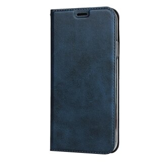 iPhone 11 Klapph&uuml;lle mit Kartenfach, Aufsteller &amp; Schlaufe - Blau