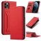 iPhone 11 Pro Klapph&uuml;lle mit Kartenfach und Aufsteller aus PU-Leder - Rot