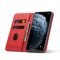 iPhone 11 Pro Klapph&uuml;lle mit Kartenfach und Aufsteller aus PU-Leder - Rot