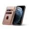 iPhone 11 Pro Klapph&uuml;lle mit Kartenfach und Aufsteller aus PU-Leder - Rose Gold