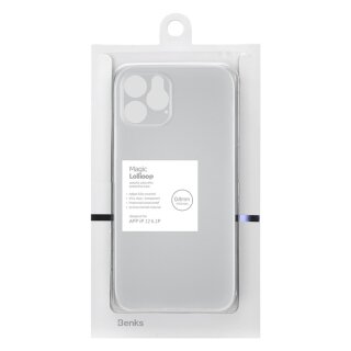 iPhone 12 Pro Ultrad&uuml;nne Schutzh&uuml;lle 0,4mm - Wei&szlig;