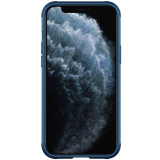 Nillkin iPhone 12 Pro Max H&uuml;lle mit Kamera-Schutz und Magsafe Funktion - Blau