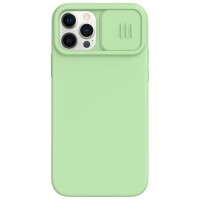 Nillkin iPhone 12 Pro Max Case mit Kamera-Schutz und Magsafe Funktion - Gr&uuml;n