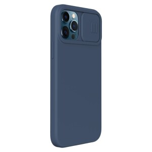 Nillkin iPhone 12 Pro Max Case mit Kamera-Schutz und Magsafe Funktion - Blau