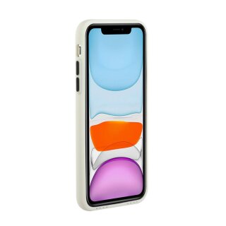 iPhone 12 Pro Max Schutzh&uuml;lle mit Kartenfach und Kamera-Schutz - Wei&szlig;