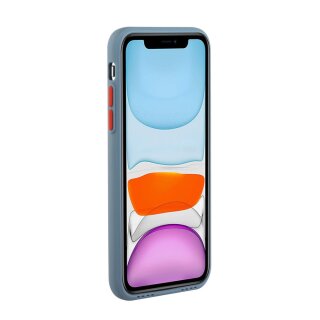 iPhone 12 Pro Max Schutzh&uuml;lle mit Kartenfach und Kamera-Schutz - Blau