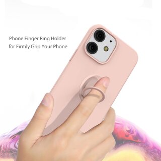 iPhone 13 H&uuml;lle mit Ring Halter f&uuml;r Finger &amp; Schlaufe - T&uuml;rkis