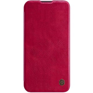 Nillkin iPhone 13 Klapph&uuml;lle mit Kartenfach und Kameraschutz - Rot