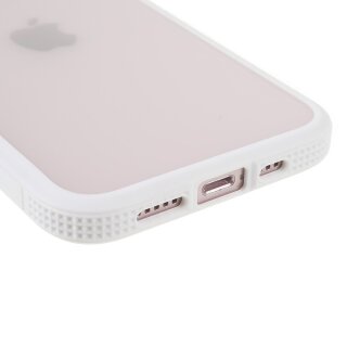 iPhone 13 Bumper mit R&uuml;ckseiten-Schutz - Wei&szlig;
